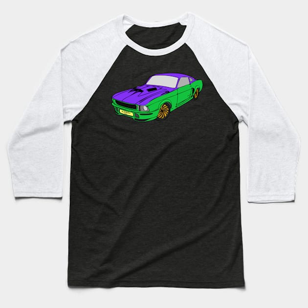 Vintage Race Car Baseball T-Shirt by alexwestshop